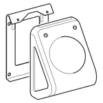 Sistema de descarga de Geberit para inodoros con accionamiento de descarga neumático, descarga simple,
